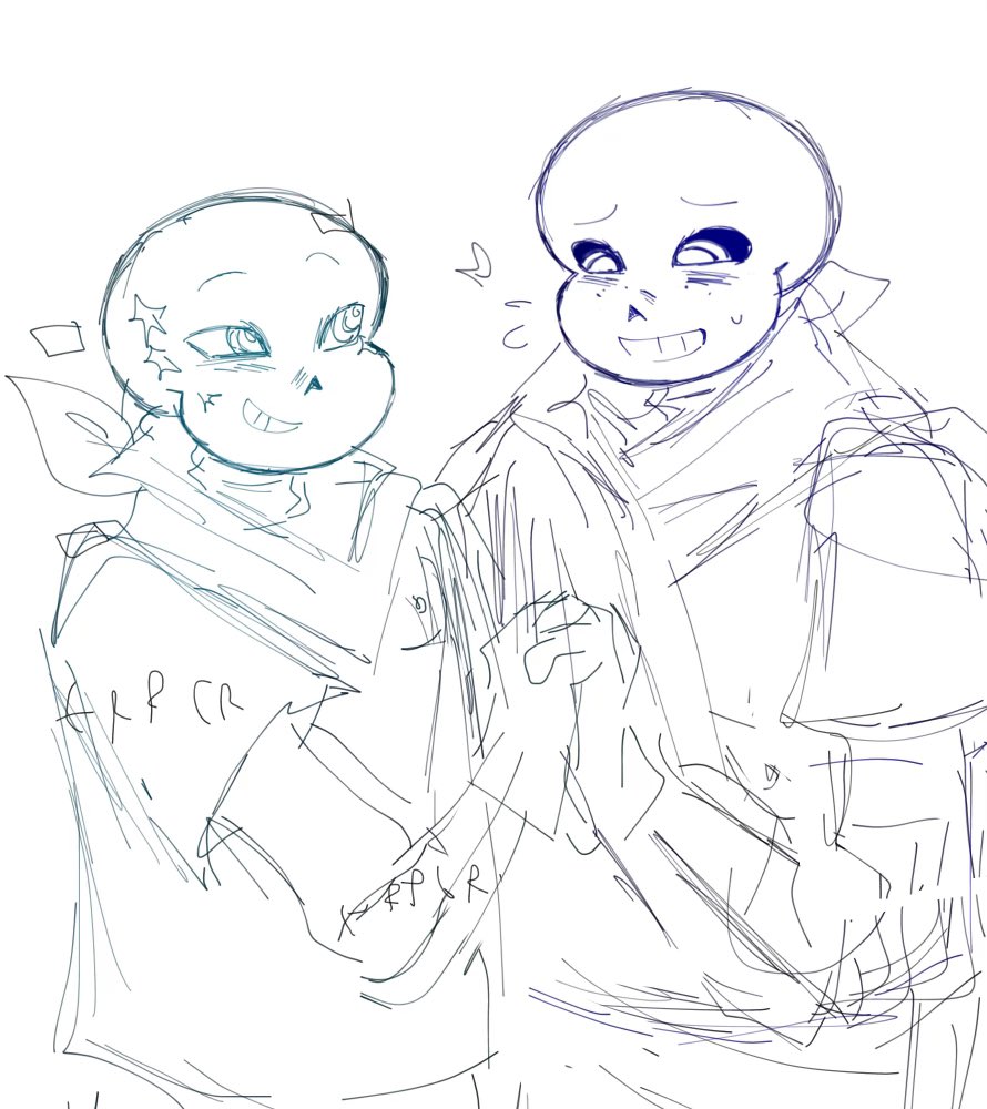 magocake's tweet photo. Let go of eachother, I don’t support this #blueberrorsans #swapsans #swapberror #rarepair https://t.co/pgvPiyxwq5