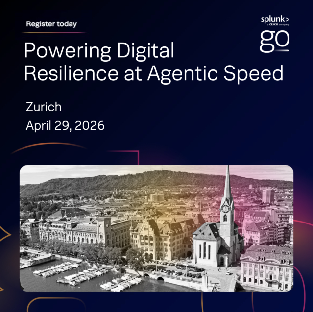 markusbleichner's tweet photo. Join us at #Splunk GO Zurich on April 29! Discover how Splunk and #Cisco are shaping the future of #DigitalResilience in the age of #AI. Get inspired by industry leaders, explore cutting-edge solutions, and connect with peers. Ready to accelerate your... https://t.co/KrtO7yB8bU https://t.co/fuxwtss2nZ