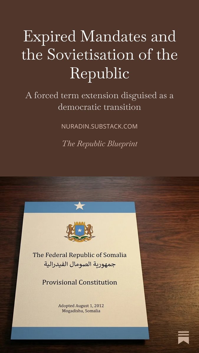 On April 15th, the Somali Federal Parliament's constitutional mandate expires. Thirty days later, the President's follows. The current push for a rushed election is not a democratic transition; it is a manufactured crisis designed to force an unconstitutional term extension. My