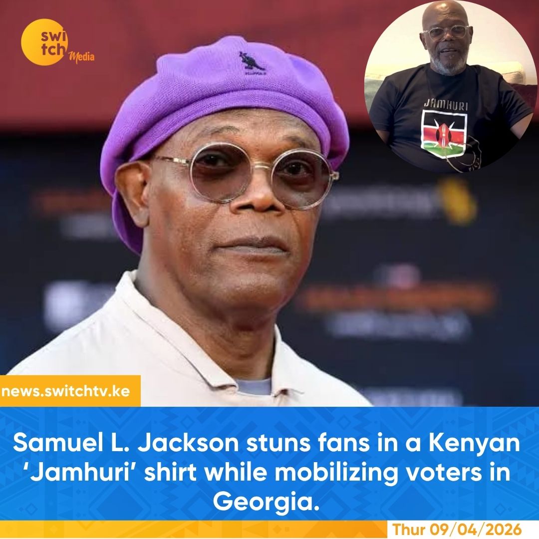 Samuel L. Jackson rocks Kenyan ‘Jamhuri’ shirt in viral video while mobilizing voters in Georgia. 

Full story: news.switchtv.ke/2026/04/samuel… 

#SamuelLJackson #JamhuriWear