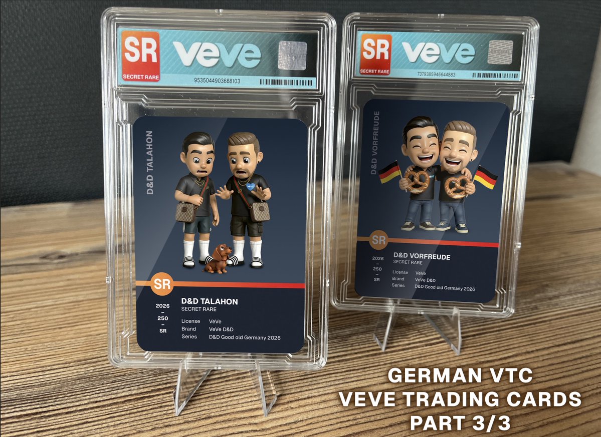 Hello <a href="/DavidYuNZ/">David Yu ⭕️</a> , hello <a href="/Daniel00077/">DC⭕</a>  — if you make it to Germany in 2026, you won’t just experience a unique event and the amazing German community, but also a very special German VTG “German VeVe Trading Card” set.

This set consists of 6 cards, exists only 4 times worldwide,