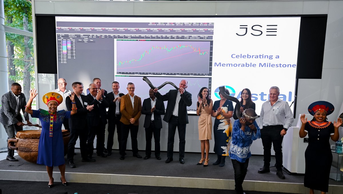 Join us in celebrating Astral Foods Limited’s 25-year listing anniversary. Since listing on our market in 2001 at R7,75 per share, Astral has delivered strong and consistent growth, today trading at R251,25 per share with a market capitalisation of over R10 billion. Operating at
