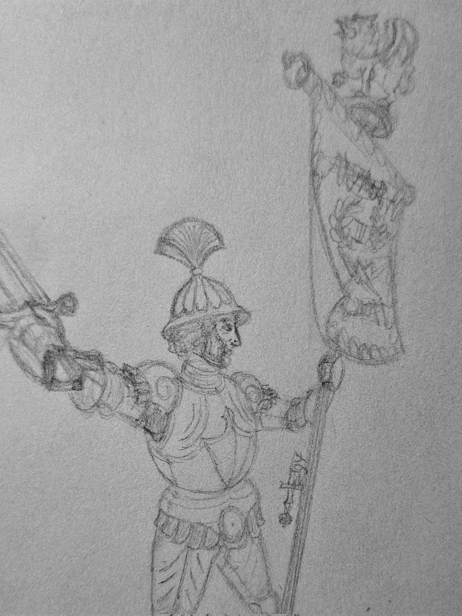 EdgyDrawsArmor's tweet photo. A closer look at the Atharosi:
Standard bearer, captain, crossbowman with pavise/scutum. https://t.co/IwRs2hoYkQ
