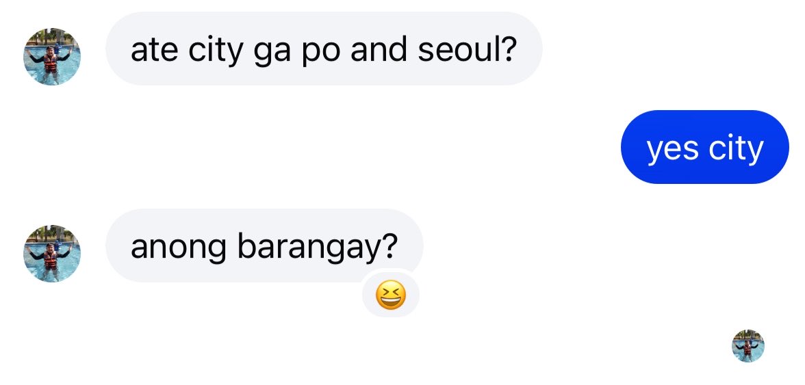 Im bringing my family to seoul next month so my brother’s excited,, then he drops this question 🤣