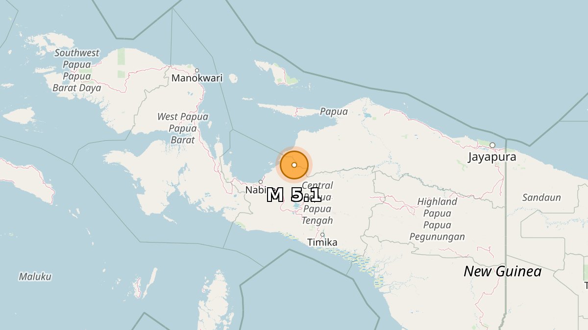 NewEarthquake's tweet photo. 5.1 earthquake

📍 93 km ENE of Nabire, Indonesia
🕒 Apr 9 7:32:21 UTC (18m ago)
⬇️ Depth: 10 km

https://t.co/8gm2rnAQVX https://t.co/5B859wYTnF