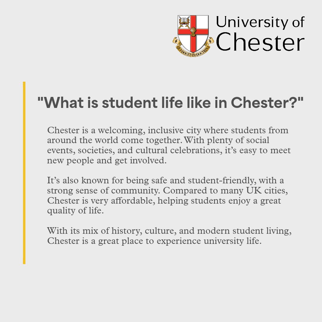 University of Chester - International tweet media