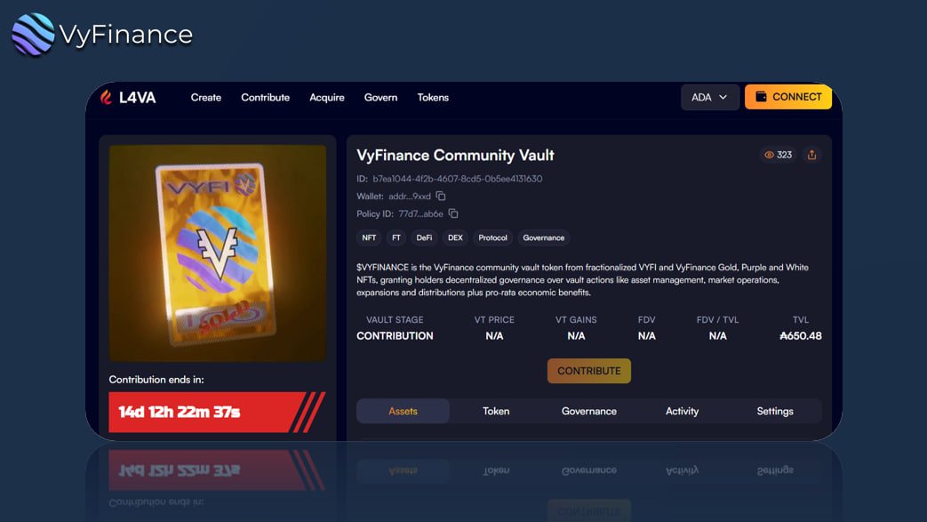 VyFinance | Cardano DeFi tweet media