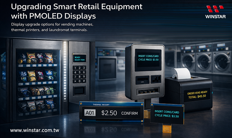WinstarDisplay's tweet image. Considering a display upgrade for smart retail equipment?

This article compares STN and PMOLED for vending machines, thermal printers, and laundromat terminals.

winstar.com.tw/pmoled-display…

#WINSTAR #PMOLED #SmartRetail #HMI