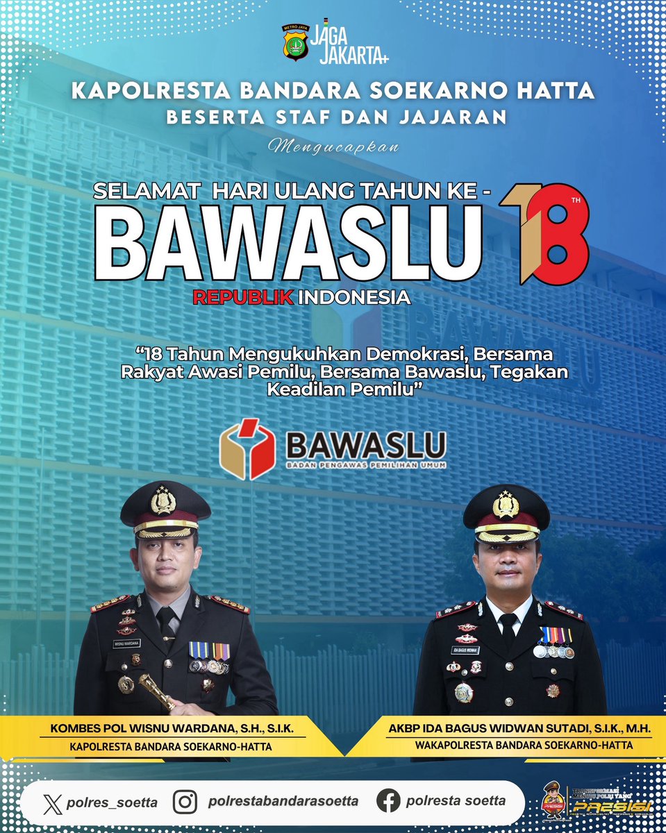 Humas Polresta Bandara Soetta tweet media