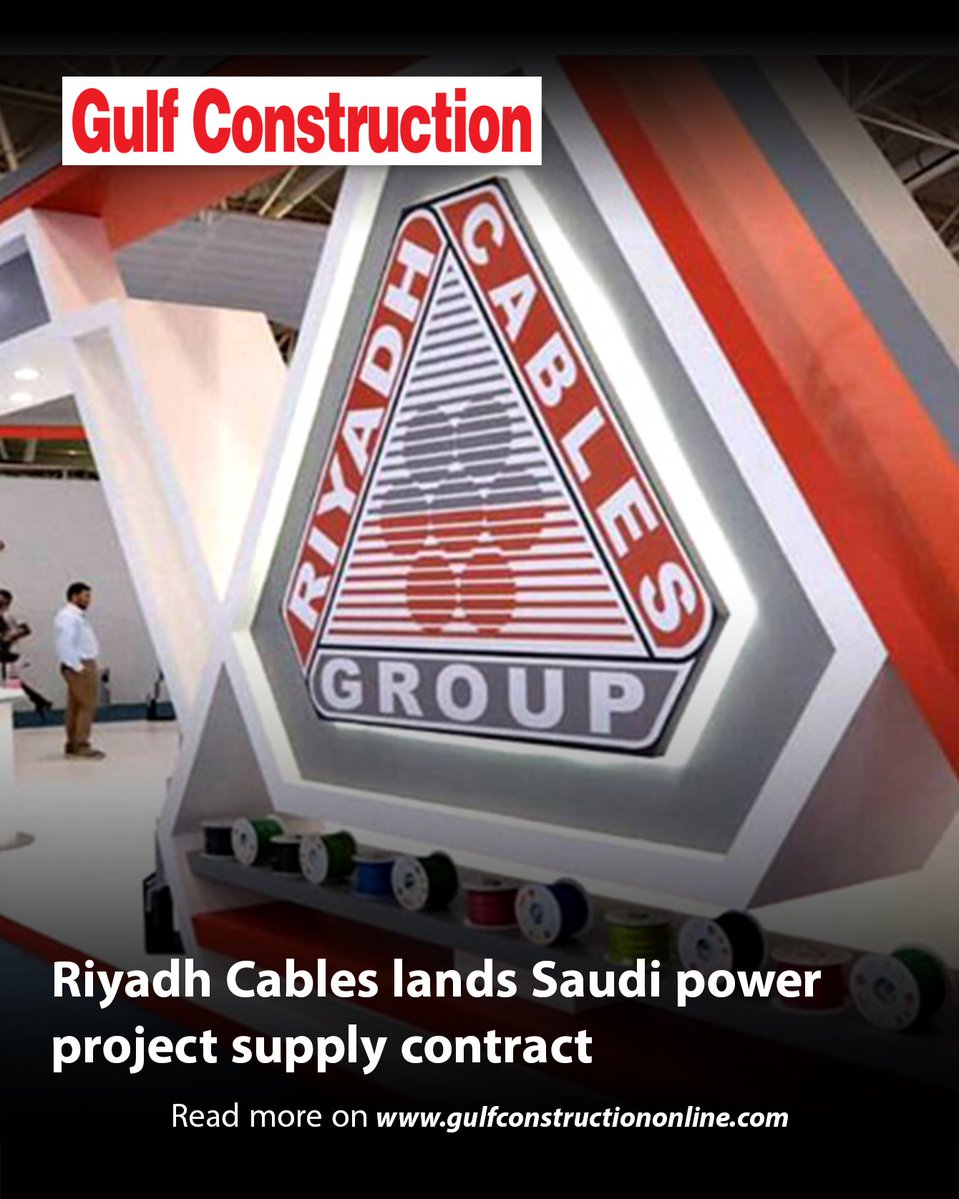 Gulf_const's tweet image. Riyadh Cables Group Company has announced that it has sealed a supply contract worth SAR450 million ($120 million) with Saudi-based Mohammed Al Ojaimi Contracting Establishment.

Read more on gulfconstructiononline.com/ArticleTA/4137…

#GCnews #Cables #Riyadh #construction