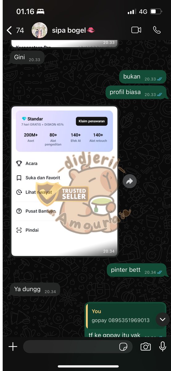 ididjerii's tweet photo. ˖𓍢ִ໋🦢˚ 𝐓he 𝐓𝐞sti𝐦𝐨nie𝒮 of 𝐦ola market’s 𐔌՞ ܸ.ˬ.ܸ՞𐦯
－ with soft n good services, always good quality n fast fixing—response 🛠️
──────୨ৎ「 ✦ 40✦ 」୨ৎ───────
#zonauang #testimoni #apkprem #zonajajan #zonabu https://t.co/8u0zwf9OSu