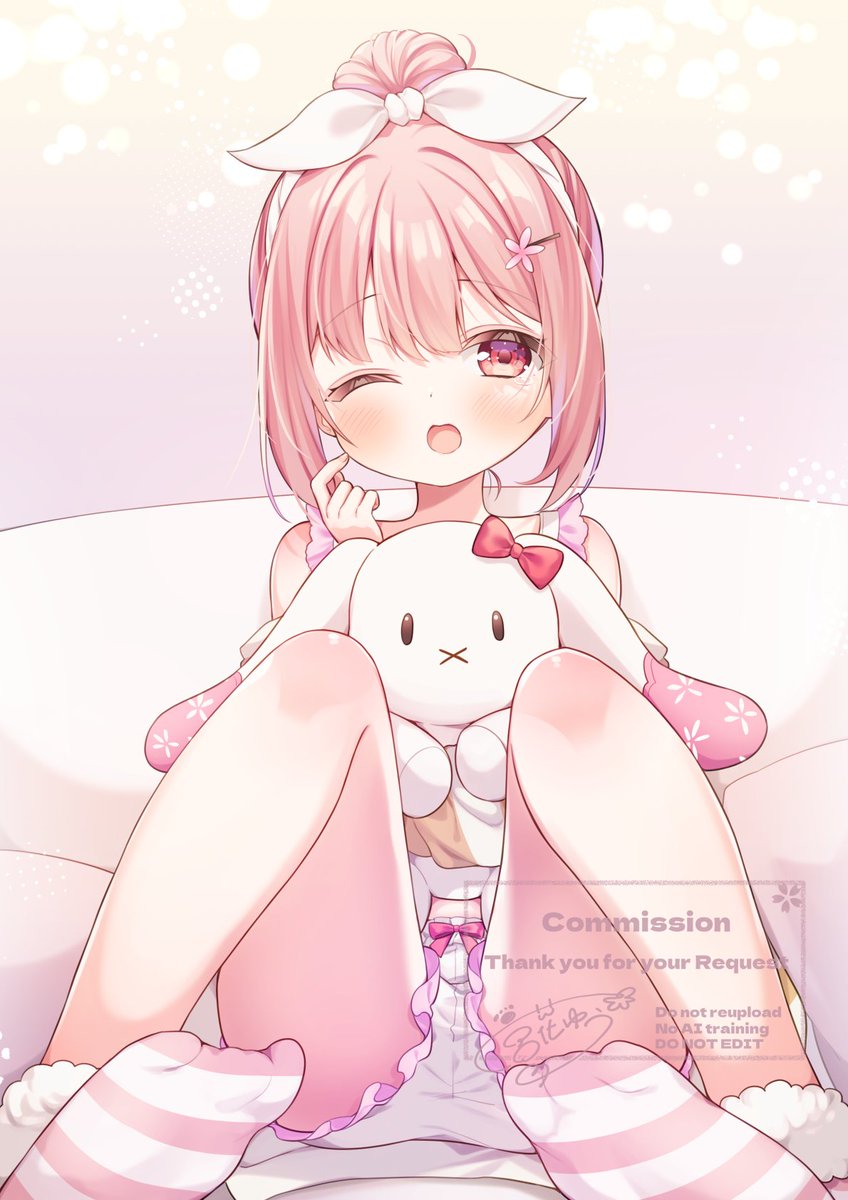 「Skebありがとうございました(再投稿) #ももまーと」|宮花ゆう🌸🐾のイラスト