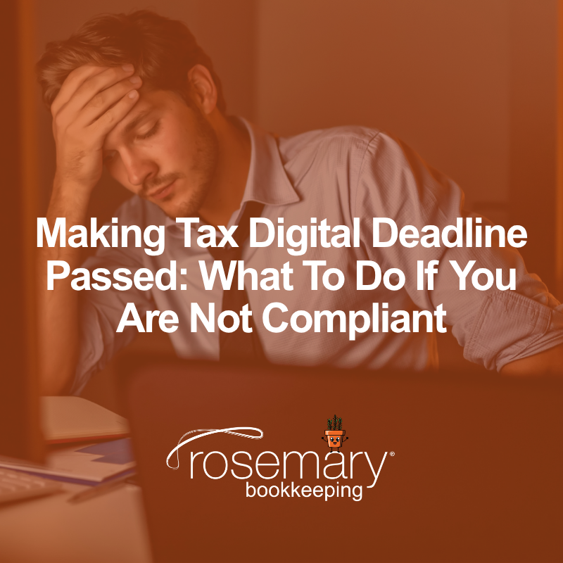 Making Tax Digital for Income Tax is now in effect for businesses and landlords exceeding the £50,000 threshold.  

Seeking support now can help avoid further issues.

#MTD #MTDCompliance #RosemaryBookkeeping #BookkeepingBlog