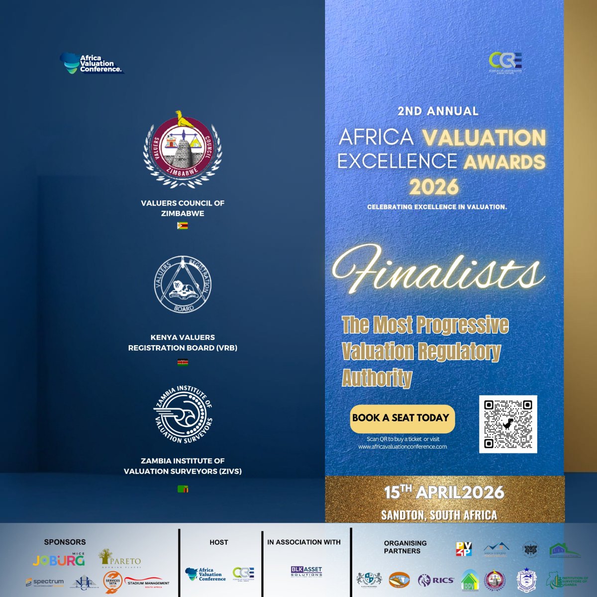 oneacre__'s tweet photo. Finalists announced: Most Progressive Valuation Regulatory Authority

Huge congrats to our Top 3 for driving industry innovation. Who will take the title?
📅 15 April 2026
📍 Sandton, SA
Only 5 days left! Secure your seat: https://t.co/2fkzQjta3N
#igniteyourexcellence #avc2026 https://t.co/rCuN1ZJawq