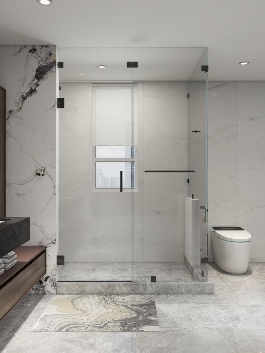 CrownCrown84696's tweet image. Frameless shower room-tempered glass,easy to clean
#showerdoor #bathroomdesign #frameless #showerenclosure #glassshower
