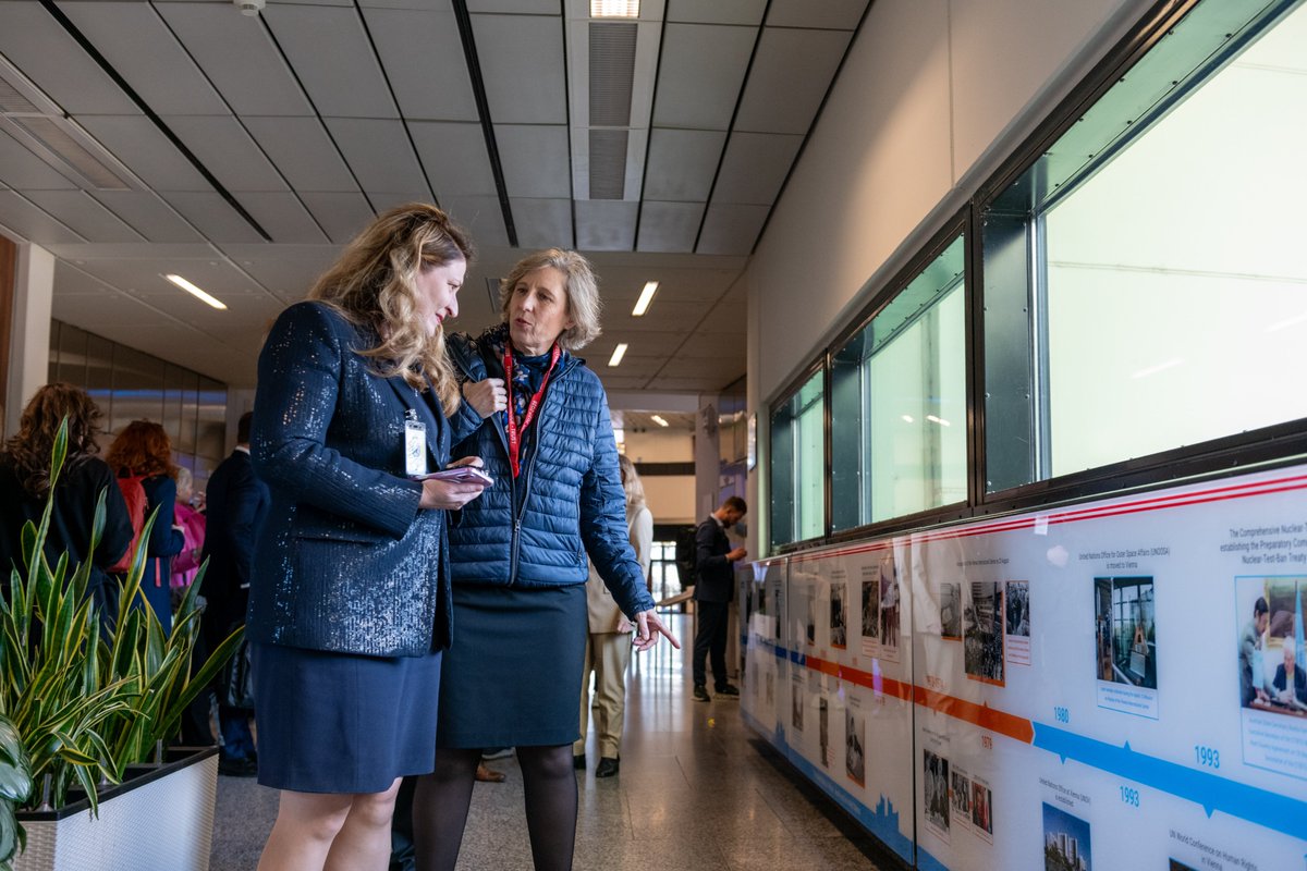 UN_Vienna's tweet image. Delighted to welcome Vienna’s City Council Committee for EU and International Affairs &amp;amp; Deputy Mayor Barbara Novak at #UNVienna.

Many thanks to our host city for the hospitality &amp;amp; excellent cooperation in strengthening multilateralism, human rights &amp;amp; sustainable development. 🤝