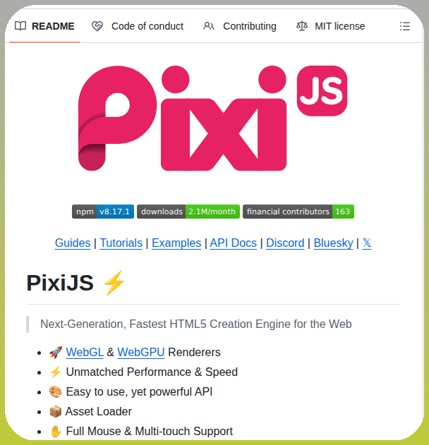 2D engine using WebGL and WebGPU https://t.co/x3MPJyLyu1