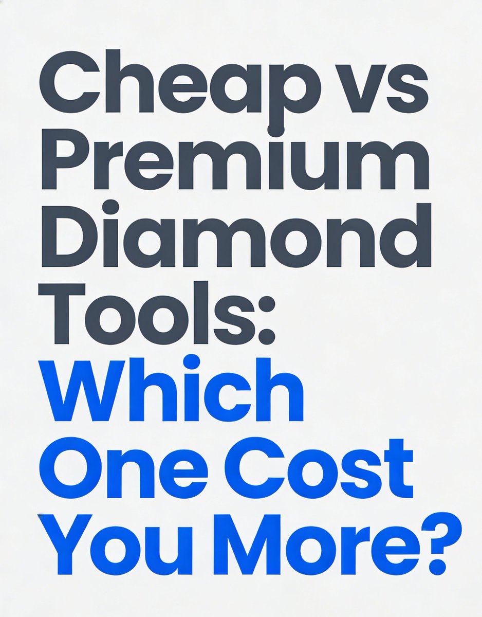CollinWang19's tweet image. Cheap vs Premium Diamond Tools: Which one costs you MORE?
Cheap tools = more downtime, higher long-term cost. Premium tools = longer life, better efficiency, lower TCO. 
Custom ODM diamond tools available. DM for quote.  #DiamondTools #Construction #ConcreteGrinding #OEM #Quality