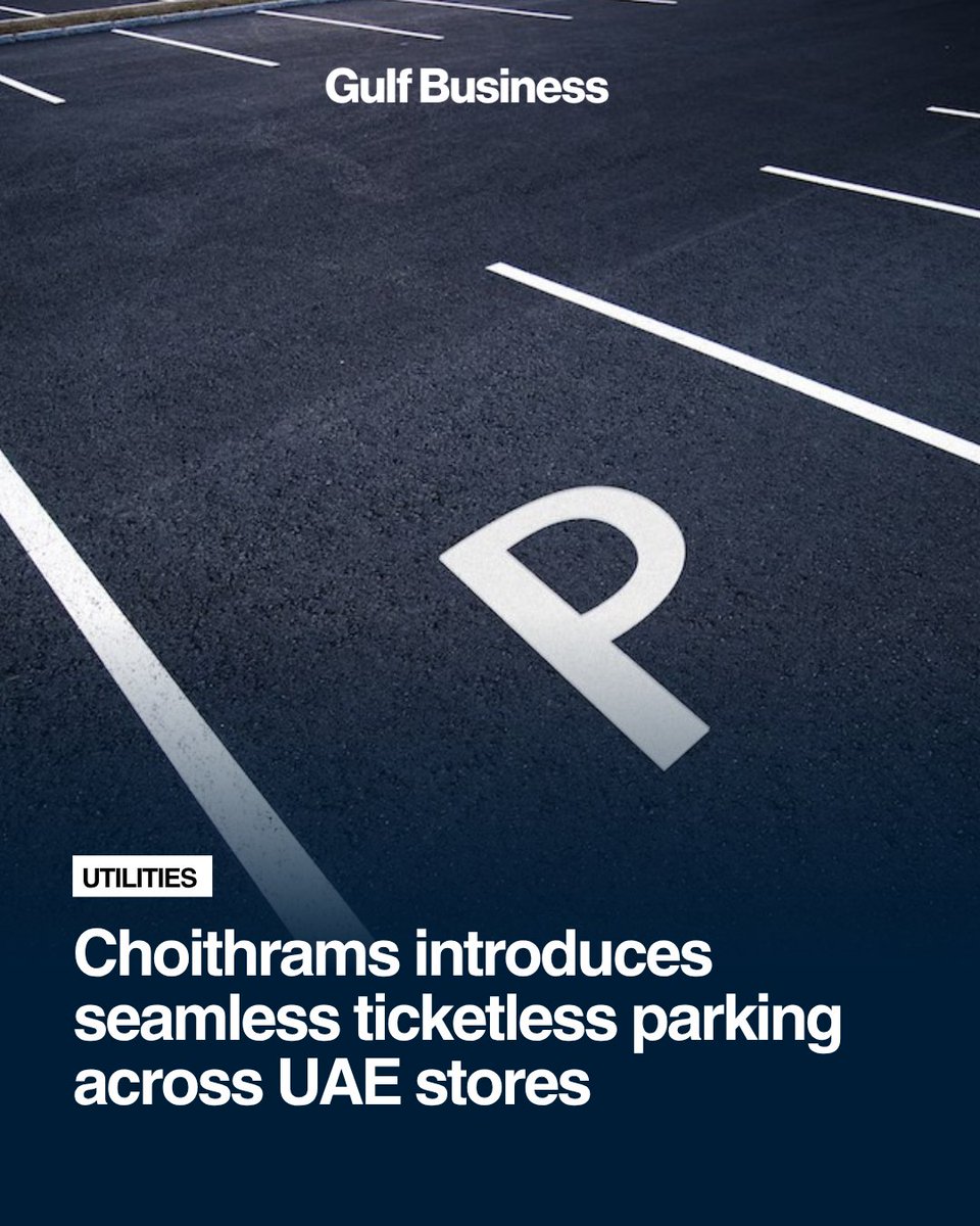 GulfBusiness's tweet photo. Shoppers can now enjoy a hassle-free parking experience, from arrival to exit, eliminating queues and paper tickets
Read more: https://t.co/iC1xl6V57U
#Choithrams #UAEshopping #SmartParking #TicketlessParking #CustomerConvenience #PARKONIC #DigitalParking #UAE https://t.co/6cnya7ZziI