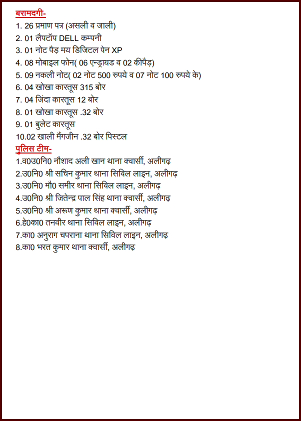 ALIGARH POLICE tweet media