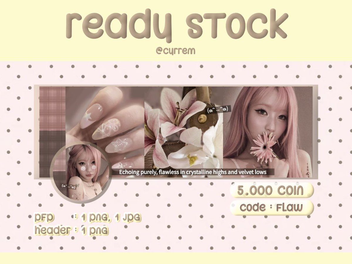 cyrrem's tweet photo. ⋆ Any interaction appreciated ! 🦭

Haaii haaaiii, aku rs 3x layout for https://t.co/FV6oCOwFi8 each !
Payment via 𝖰𝖱𝖨𝖲 ongli! ꒰ᐢ. .ᐢ꒱

🖇️ ⫶ get 1 pfp png + 1 pfp jpg + 1 header

#zonauang https://t.co/XH1sWCysxp