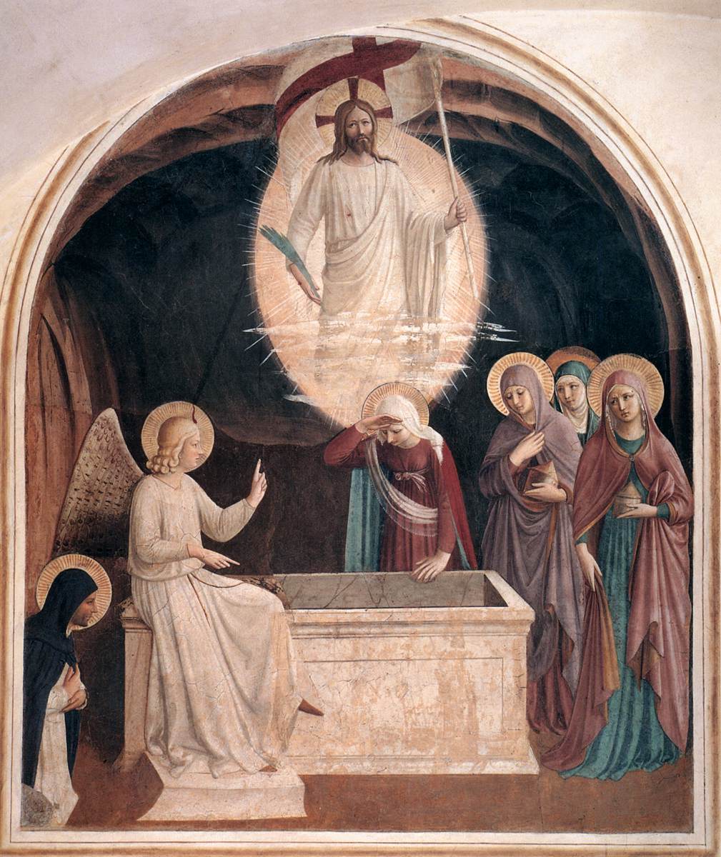 artistangelico's tweet image. Resurrection of Christ and Women at the Tomb #artbots #angelico