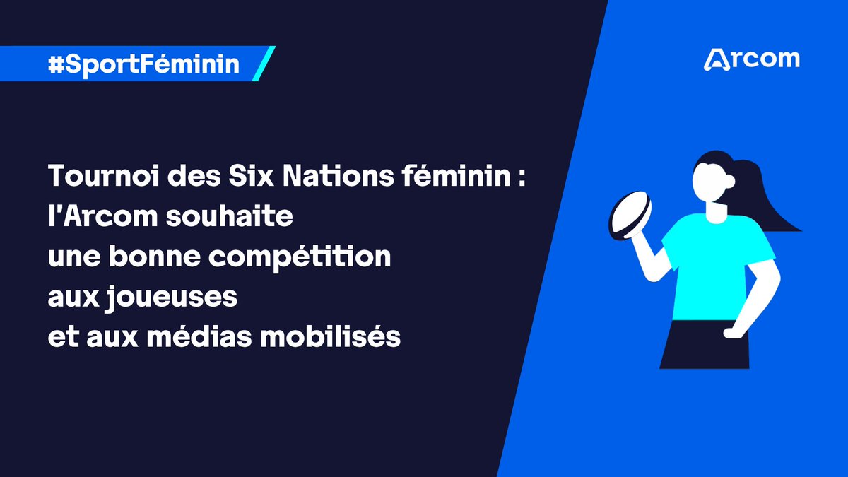 Arcom_fr's tweet image. 🏉 #Sport | Le Tournoi des Six Nations féminin débute demain.

Un repositionnement stratégique a été pensé pour renforcer l’impact médiatique du #GuinnessW6N.

L’Arcom est engagée pour la promotion du #SportFéminin dans les médias audiovisuels : arcom.fr/actualites/spo…