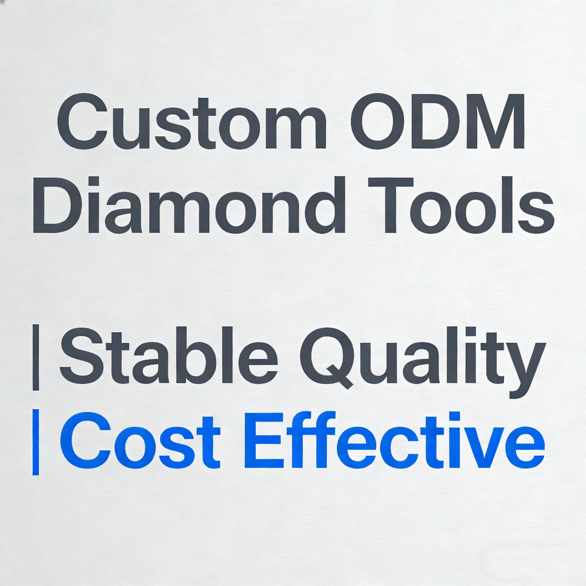CollinWang19's tweet image. Cheap vs Premium Diamond Tools: Which one costs you MORE?
Cheap tools = more downtime, higher long-term cost. Premium tools = longer life, better efficiency, lower TCO. 
Custom ODM diamond tools available. DM for quote.  #DiamondTools #Construction #ConcreteGrinding #OEM #Quality
