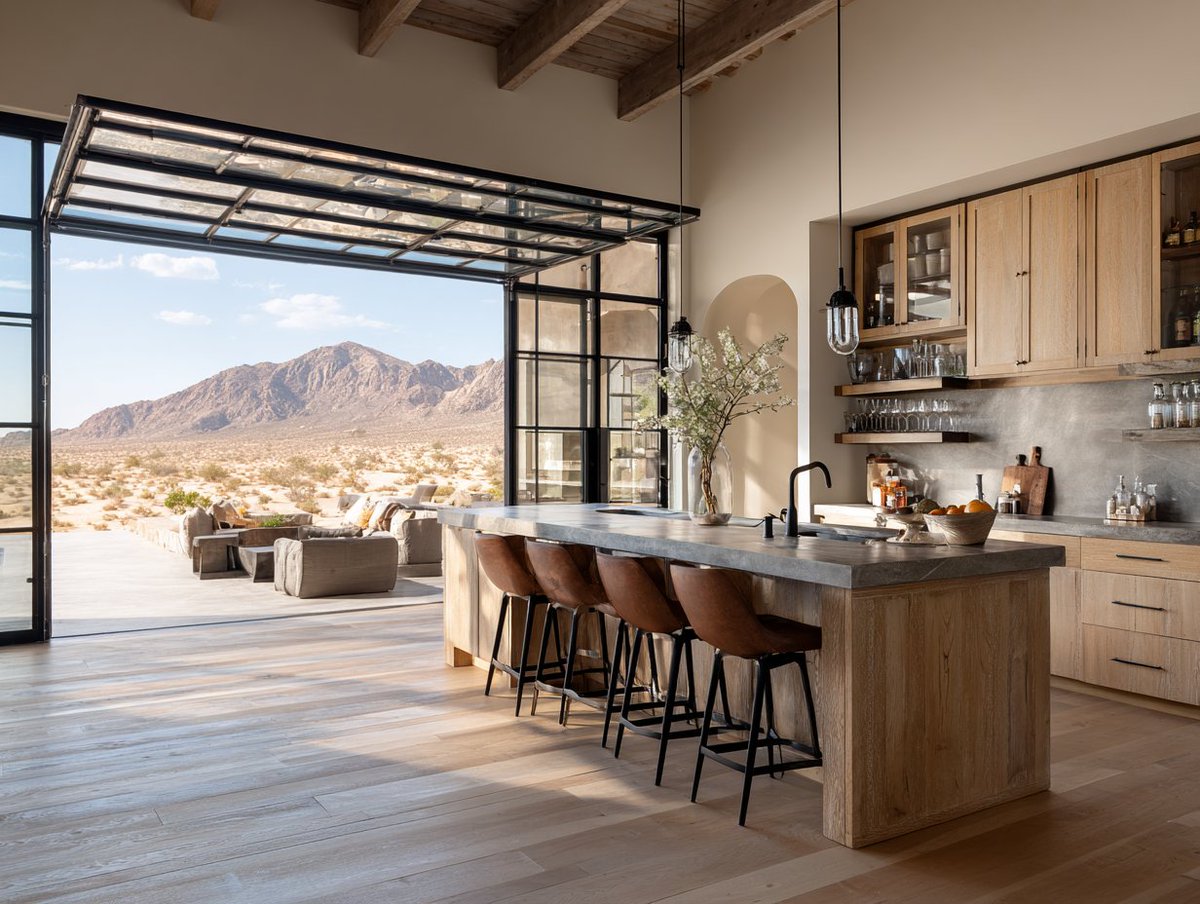 CabinetDIY's tweet image. A desert oasis unlike any other! 🏜️🌵 We love how these natural wood cabinets and concrete textures perfectly complement the rugged mountain views. Bring organic warmth to your modern home today! 🤎🏡 #ModernRustic #CabinetDIY #kitchenideas
cabinetdiy.com/modern-kitchen…