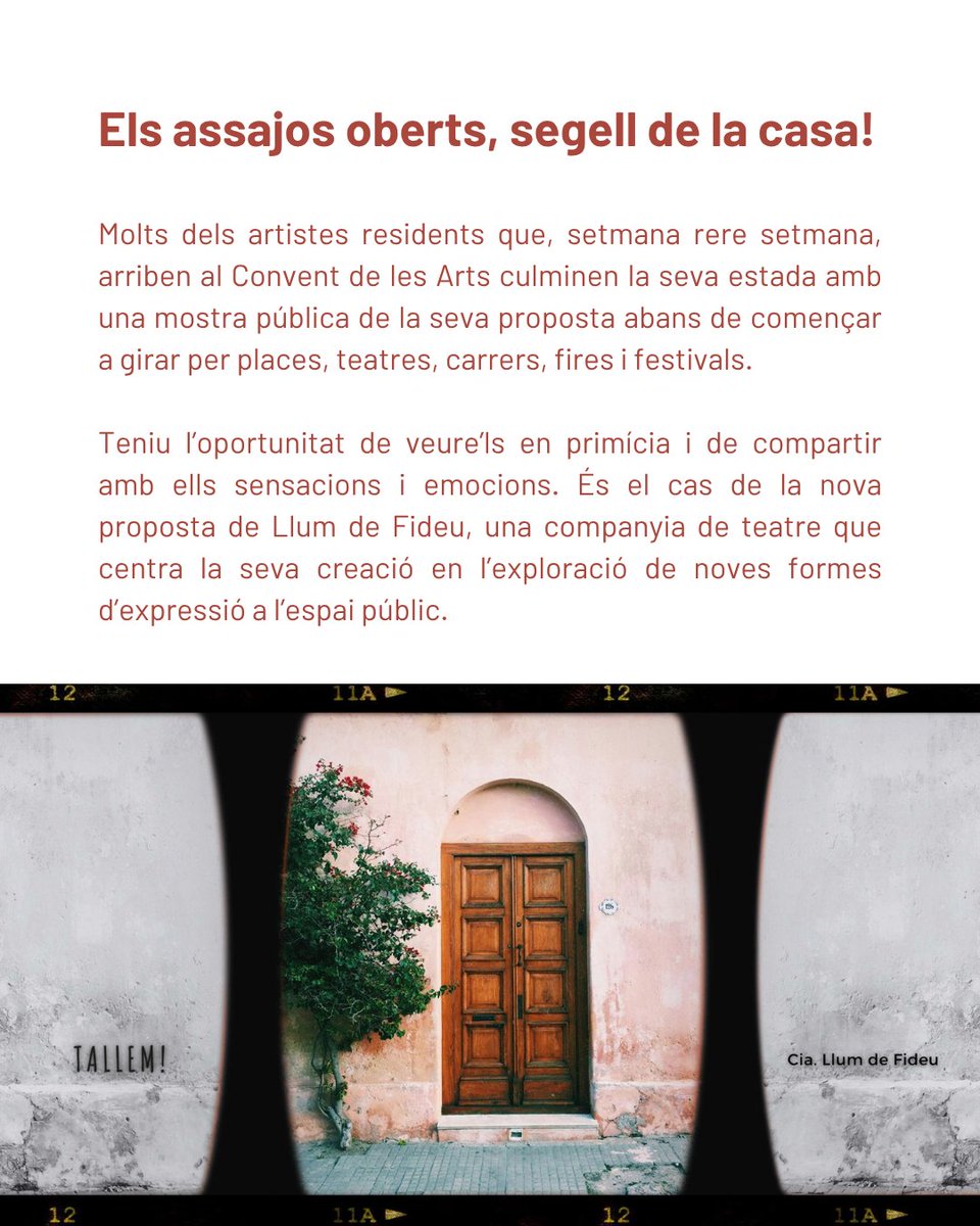 Convent de les Arts tweet media