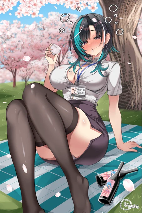 #もはやちはや お花見よっぱっぱちはやちゃん