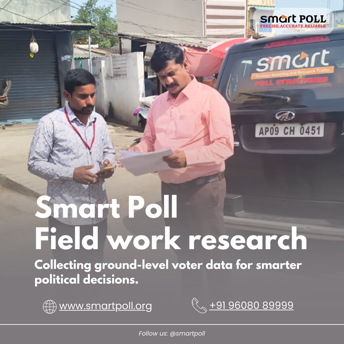 smartpollsurvey's tweet photo. Ground-level insights drive powerful political strategies.
At Smart Poll, our field teams work directly with voters to collect real-time data, understand public sentiment, and deliver actionable intelligence for smarter political decisions.

🌐 https://t.co/B3ZBkOyYcV https://t.co/gfb3epTEk9
