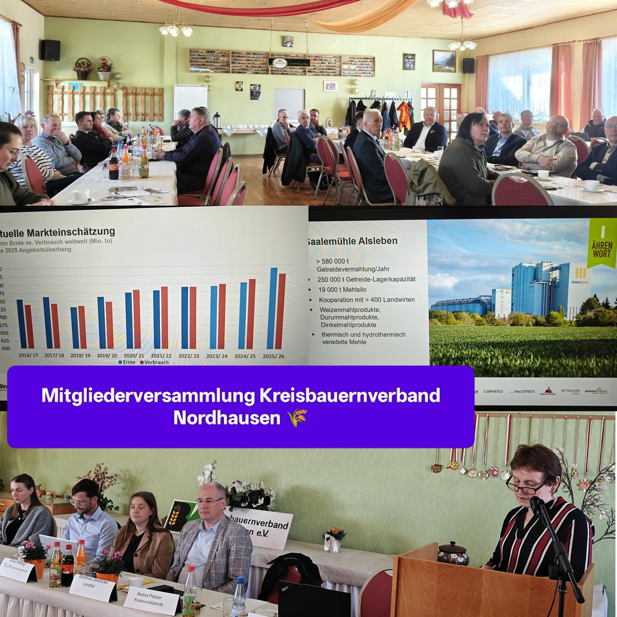 Mitgliederversammlung Kreisbauernverband Nordhausen e.V. #landwirtschaft #bauernverbandth #diedeutschenbauern #ernährungssicherheit #ländlicherraum