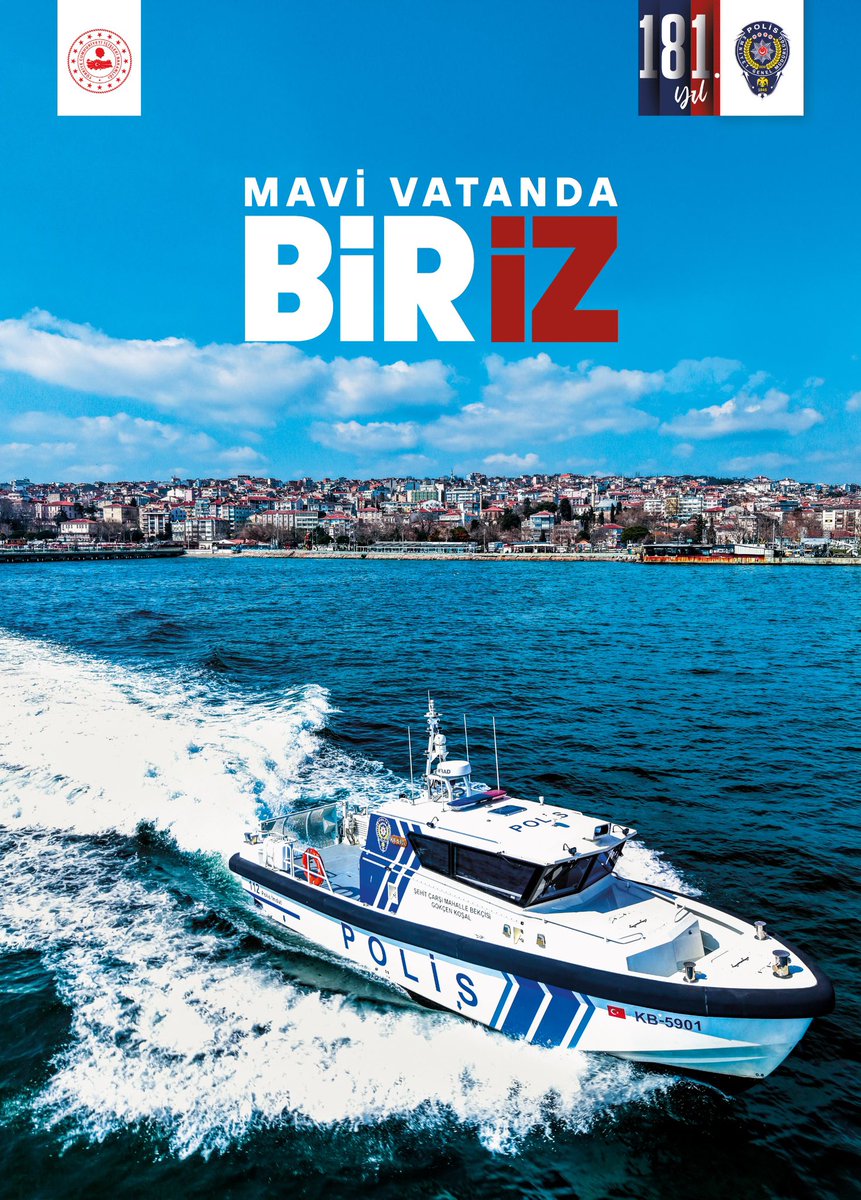 EmniyetGM's tweet photo. Ay Yıldızın Gölgesinde Biriz 🇹🇷

Mavi Vatanda Biriz 
Yollarda Biriz
Güvende Biriz 

#Biriz
#TürkPolisTeşkilatı181Yaşında https://t.co/b1p2rqcpyG