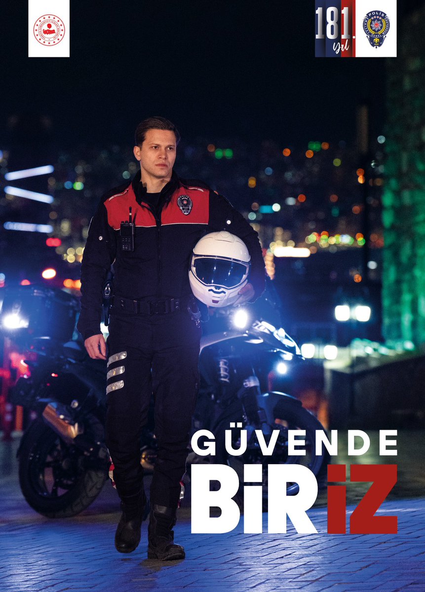 EmniyetGM's tweet photo. Ay Yıldızın Gölgesinde Biriz 🇹🇷

Mavi Vatanda Biriz 
Yollarda Biriz
Güvende Biriz 

#Biriz
#TürkPolisTeşkilatı181Yaşında https://t.co/b1p2rqcpyG