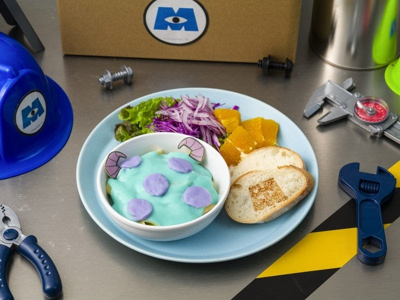 modelpress's tweet image. 「モンスターズ・インク」公開25周年
スペシャルカフェが表参道に登場🍨

🔻OH MY CAFE：4月23日～6月28日
mdpr.jp/gourmet/4761819

世界観たっぷりの個性豊かなメニュー🍽️
▫️サリー「RRR！グラタンプレート」
▫️マイク「ギョロ目お寿司プレート」
▫️サリー＆マイク「相棒パフェ」ほか

#Disney
