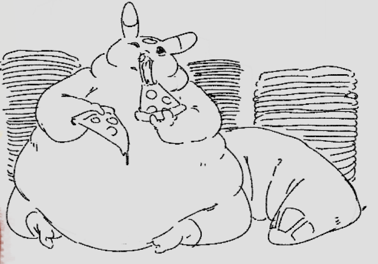 I like pizza. ʕ•-•ʔ