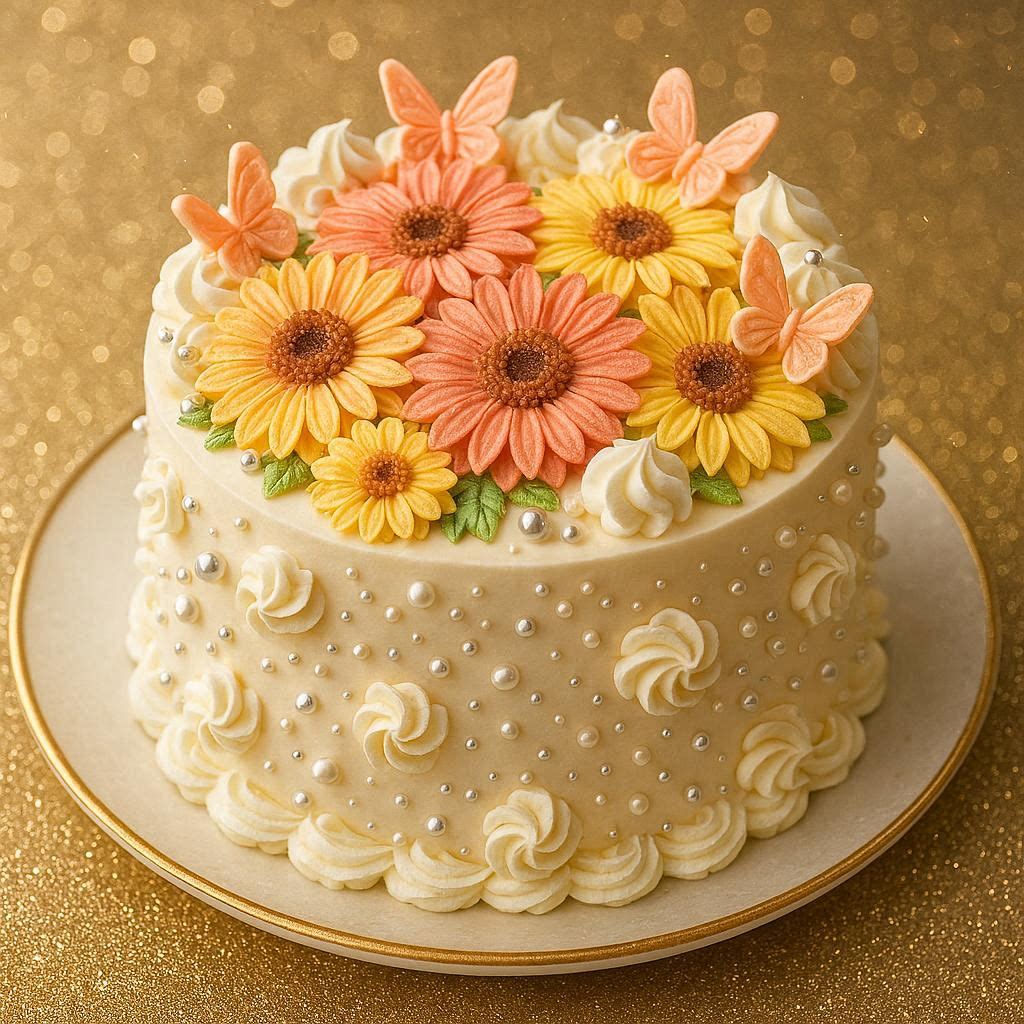 cosmos202509's tweet photo. ガーベラと蝶々のケーキ🌼🦋
🌼#AIgerbera🦋#AIbutterfly
🎂#AIcake🍰#AIsweets https://t.co/BDZa0eTfjW