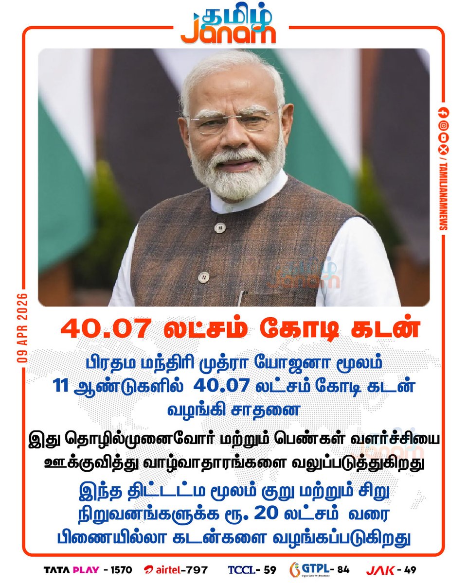 40.07 லட்சம் கோடி கடன்...!

#MudraLoan | #PMModi | #FinancialGrowth | #EconomyNews | #PMMY | #newsupdate | #tamiljanam