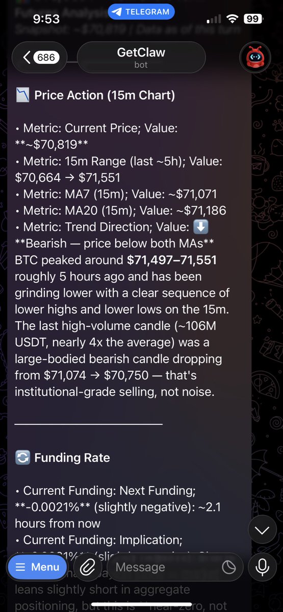 iamxcloudx's tweet photo. @bitget Wow ! Amazing insights. 
Kudos to the creator of this bot https://t.co/2iaUExwEXP