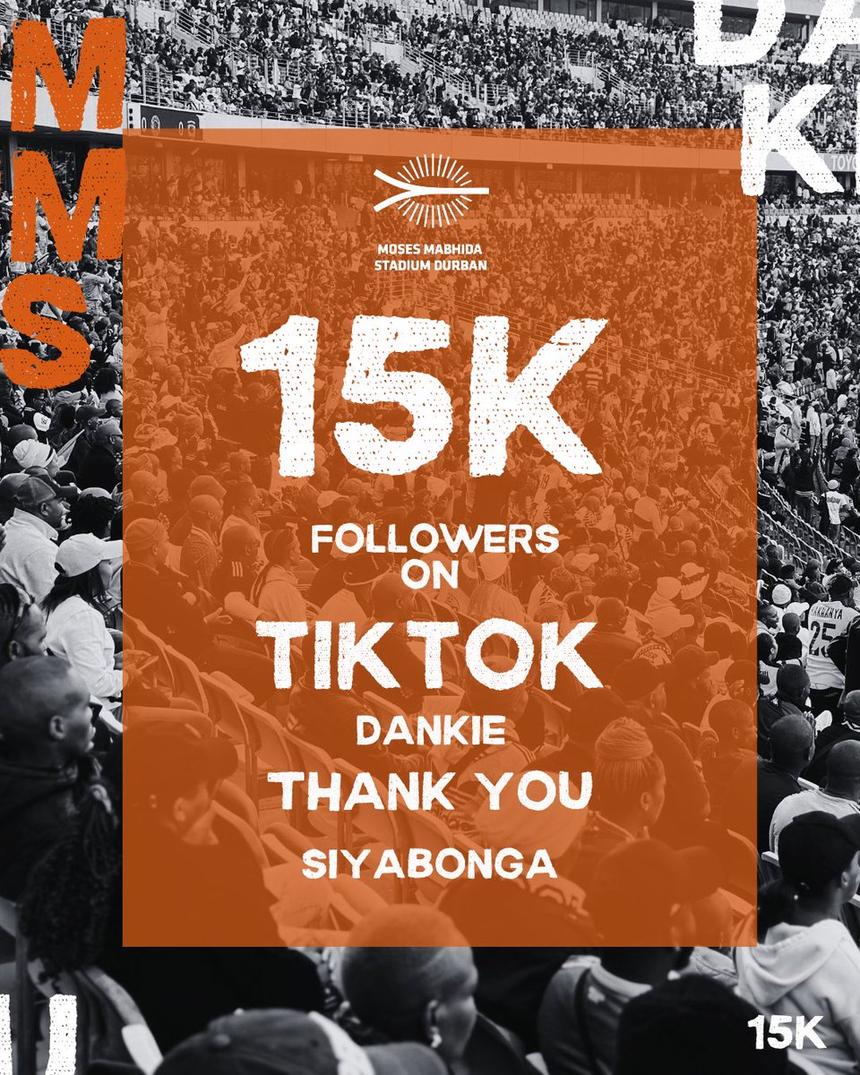 MMStadium's tweet image. Thank you for being part of our journey 🙌
tiktok.com/@mosesmabhidas…

Are you part of the MMS online family yet?
Join the community and follow all our pages for more moments, memories and match-day magic.

#MMSFamily #StayInTheLoop #BePartOfIt