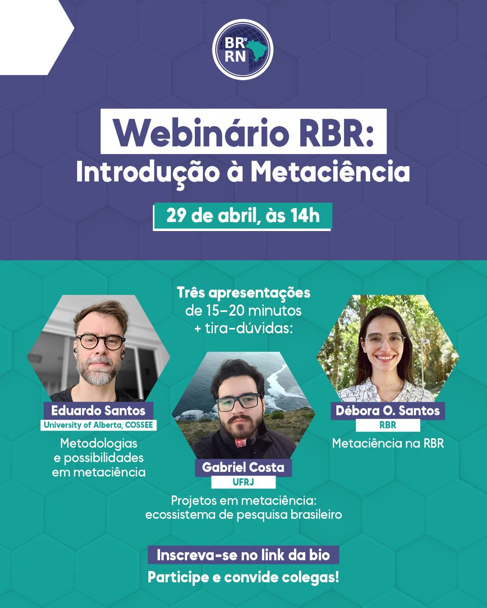 Rede Brasileira de Reprodutibilidade tweet media
