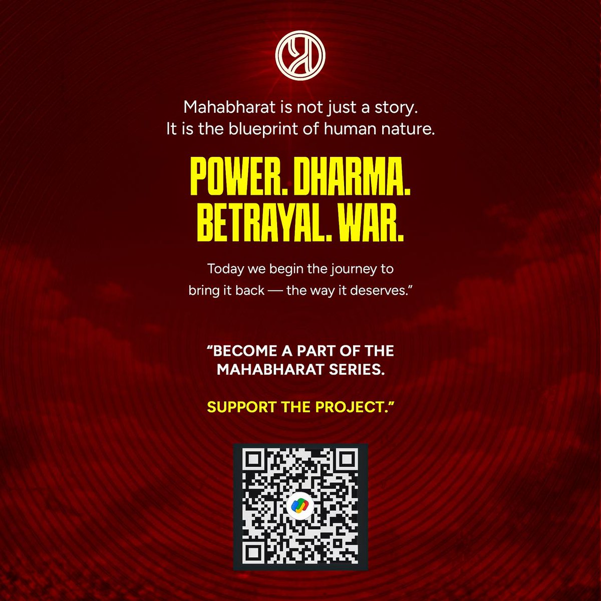 prachyam7's tweet image. "He broke rules…
to protect what mattered"
 Read that again.

Support today. See it released sooner.
prachyam.org/supportformaha…

#Mahabharat #Prachyam #SupportNow