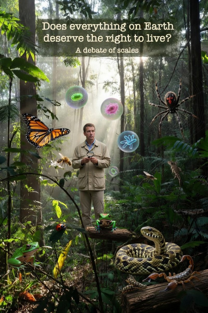 Byi33905Placide's tweet image. Does EVERYTHING on Earth deserve the right to live?
From humans and butterflies to deadly parasites, cancer cells &amp;amp; bacteria — where do we draw the line? 🔥 
Drop your bold take 👇 
#Ethics #Debate