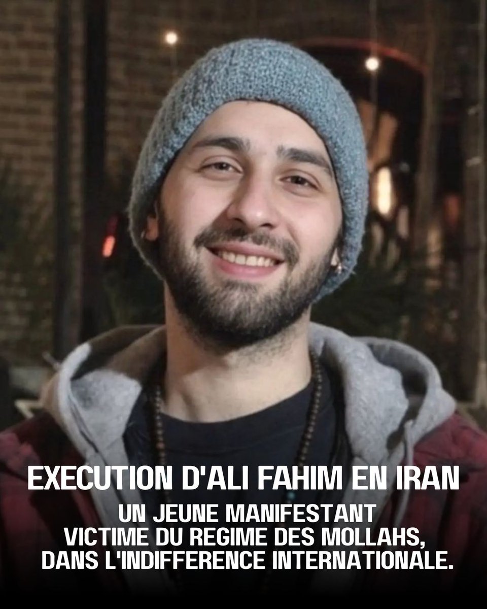 AssoLiberty's tweet photo. Un jeune manifestant iranien exécuté par le régime des mollahs dans l'indifférence internationale. Il avait 23 ans. Son crime? Avoir réclamé la liberté. https://t.co/VUreuNGDIR