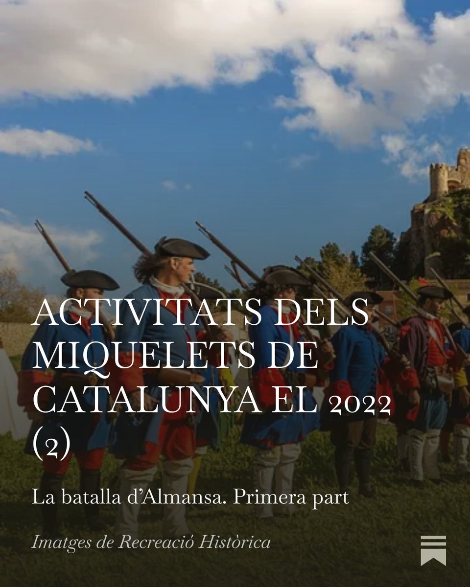 Fotos dels esdeveniments de recreació històrica del 2022. Batalla d'Almansa (Primera part)
#photographercarlesqf <a href="/AlmansaCiudad/">AlmansaCiudad</a> <a href="/MiqueletsCAT/">Miquelets de Catalunya</a> <a href="/micalets/">Miquelets del Regne de València</a> <a href="/reenactmentchan/">Reenactment channel</a>  <a href="/ReenactmentH/">Recreación histórica</a>  #almansa #batalladealmansa #reenactment
pintorrpidcarlesquintana.substack.com/p/activitats-d…