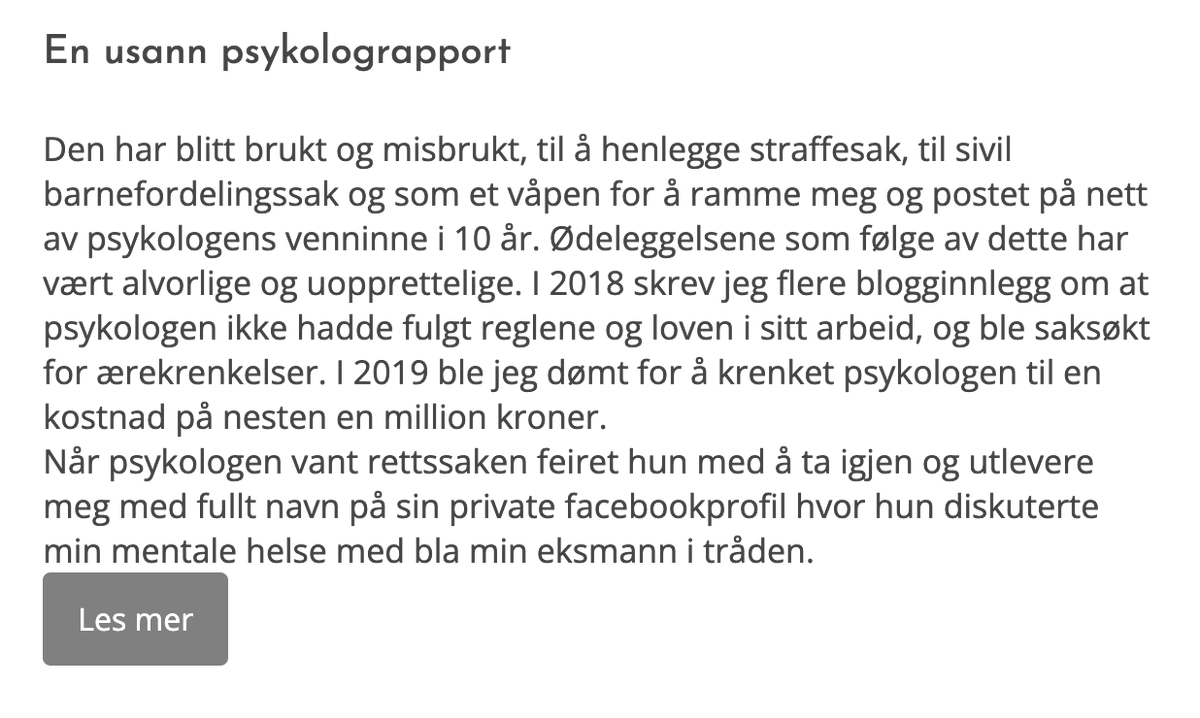 Det er ikke så greit når man tror man er meg, og selv publiserer det jeg anmeldes for å dokumentere at man har publisert.😜