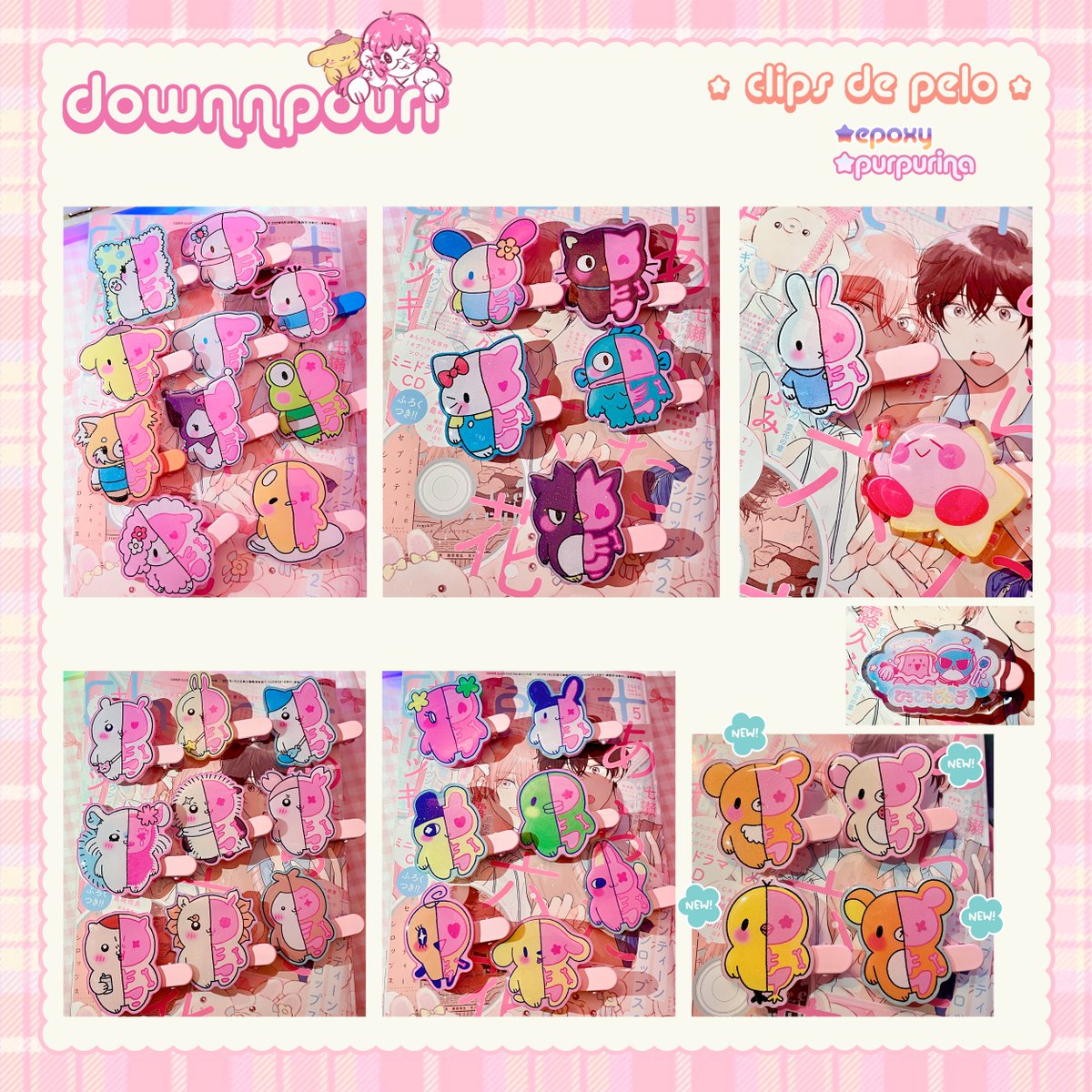 zascapurru's tweet photo. @JW_Arte holi!! soy nayra y estaré junto a @Kiiroiproject en el stand NC 20!!💘

participamos en un stamp rally de pkm

traigo cositas de rilakkuma, sanrio, chiikawa, stray kids, tamagotchi, valorant…

tenéis mi catálogo completo en ig por si queréis bichearlo

nos vemos ☆〜（ゝ。∂） https://t.co/qzCRyv88Wn