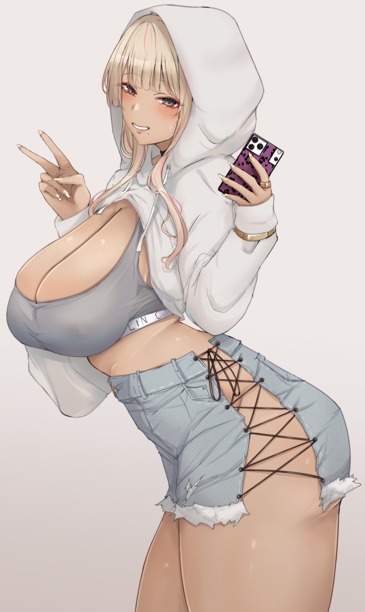 スケベパーカー×スケベデニム×ギャル=破壊力 