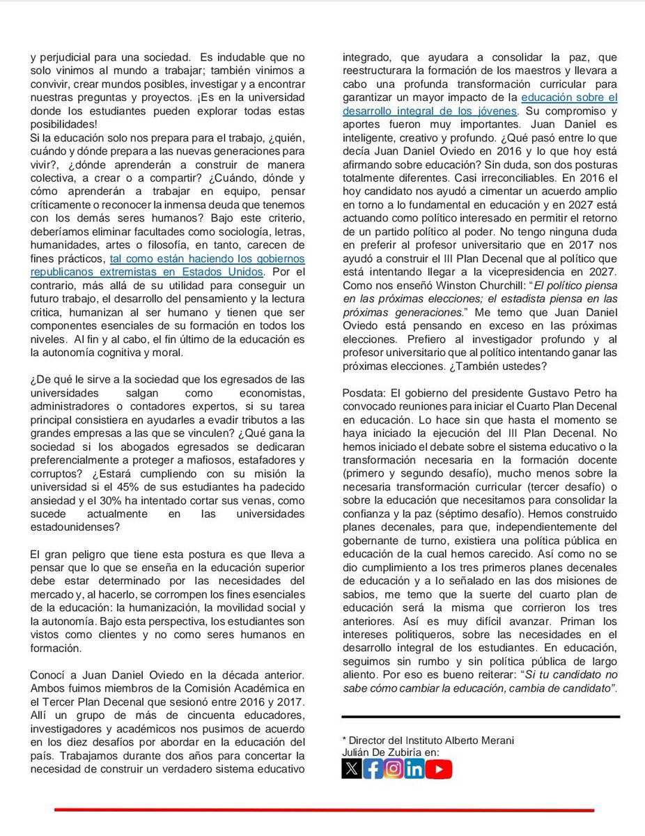 JULIAN DE ZUBIRIA tweet media